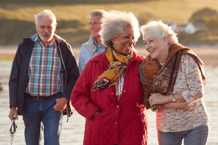 People walking Outside
